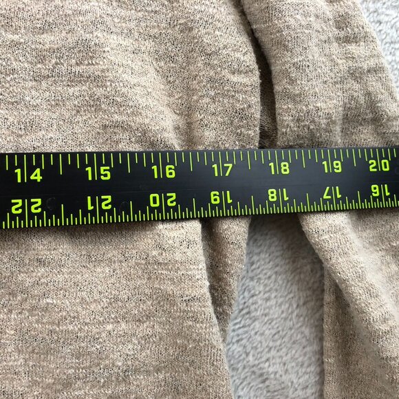 J.Crew Womens Cardigan Sweater Medium Buttn Front Pockets V-Neck Tan Cozy Casual - Picture 5 of 12